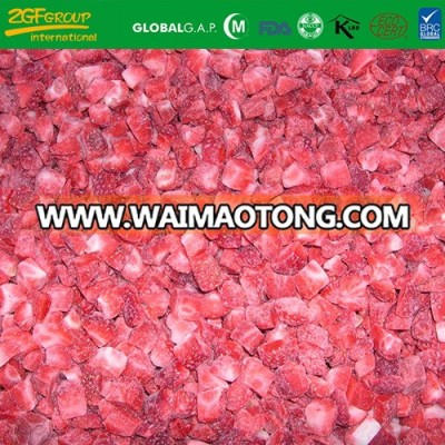 good taste quick IQF diced 12mm strawberry fruit carton packing brc