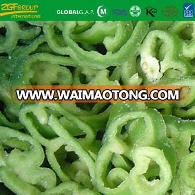 IQF freeze exporter of sliced green pepper carton packing brc