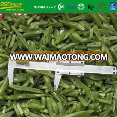 IQF frozen sliced romano bean